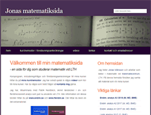 Tablet Screenshot of matematikblogg.se